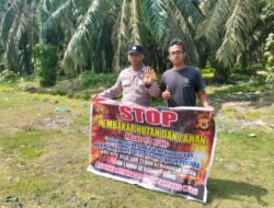 Cegah Karhutla, Polsek Tamiang Hulu Gencarkan Sosialisai Karhutla