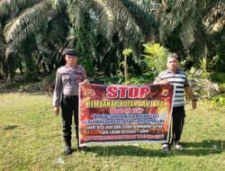 Cegah Karhutla, Polsek Tamiang Hulu Gencarkan Sosialisai Karhutla