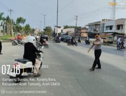 Polres Aceh Tamiang gelar strong point pagi, wujudkan kelancaran lalu lintas dan ke amanan masyarakat