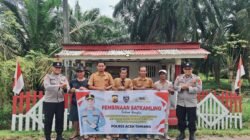Perkuat Kamtibmas dari Tingkat Desa, Sat Binmas Polres Aceh Tamiang Bina Satkamling di Sidodadi