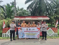 Perkuat Kamtibmas dari Tingkat Desa, Sat Binmas Polres Aceh Tamiang Bina Satkamling di Sidodadi