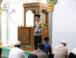 Dari Masjid Al Ihsan, Kapolres Aceh Tamiang Serukan Perang Bersama Melawan Narkoba dan Judi Online