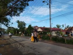 Utamakan Keselamatan Pelajar, Polsek Rantau Hadirkan Strong Point Pagi di Depan SD Negeri 1 Alur Cucur