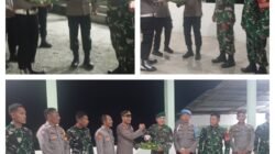 Polsek Poso Pesisir Selatan Berikan Ucapan HUT TNI ke-81, Kunjungi Kantor Koramil 1307–09/Poso Pesisir