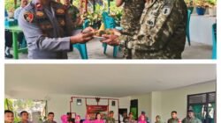 Koramil 02/Bunta Dapat Kejutan Nasi Tumpeng dari Polsek Nuhon di HUT ke-81 TNI Ta 2026