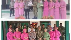 HUT TNI ke 81 Kapolsek Bunta Berikan Kejutan Nasi Tumpeng ke Danramil 1308–02/Bunta