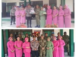 HUT TNI ke 81 Kapolsek Bunta Berikan Kejutan Nasi Tumpeng ke Danramil 1308–02/Bunta