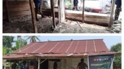 Meringankan Beban Warga, Sasaran Rumah Tidak Layak Huni Mulai Dibongkar Dalam Program TMMD Ke 130