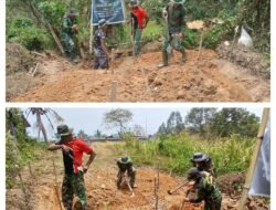 TMMD Kodim 1307/Poso Mulai Tahap Penggalian Lobang Pondasi Dan Septic Tank MCK Ibadah Pura