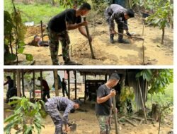 Sasaran Fisik Pembuatan MCK TMMD 123 Kodim 1307/Poso, Satgas Percepat Penggalian Pondasi