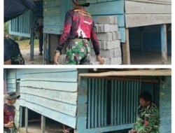 Satgas TMMD Kodim 1307/Poso Mulai Pembongkaran dan Pembersihan RTLH Ibu Minya