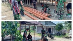 Konstruksi Rumah Arianto Atan Berlanjut, Satgas TMMD ke-130 Prioritaskan Kekuatan Kerangka Bangunan