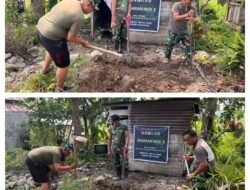 Tahapan Pembangunan MCK Program TMMD Regtas Ke-130 Kodim 1307/Poso Memasuki Pemasangan Pondasi