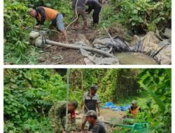 Kejar Target TMMD ke-130, Kodim 1307/Poso Kebut Pengerjaan Sumur Bor di Desa Mayakeli