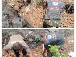 Kejar Target, Satgas TMMD Ke-128 Lakukan Penggalian Lobang MCK di Desa Sulewana