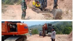 Alat Berat Satgas TMMD ke-130 Rabat Jalan Desa, Perkuat Akses Warga Desa Dulumai