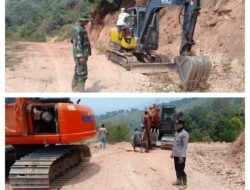 Alat Berat Satgas TMMD ke-130 Rabat Jalan Desa, Perkuat Akses Warga Desa Dulumai