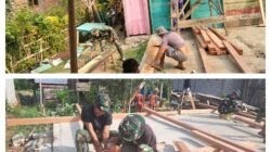 Sinergi Satgas TMMD dan Masyarakat Permudah Proses Pembangunan Rumah RTLH