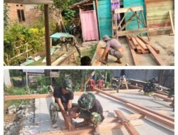 Sinergi Satgas TMMD dan Masyarakat Permudah Proses Pembangunan Rumah RTLH