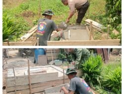Penuhi Kebutuhan Sanitasi Layak, Satgas TMMD ke-130 Pengecoran Septic Tank di Desa Sulewana