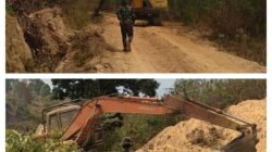 Progres Pembangunan Rabat Jalan Desa TMMD ke-130 di Pamona Pusalemba melewati angka 25 persen