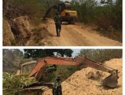 Progres Pembangunan Rabat Jalan Desa TMMD ke-130 di Pamona Pusalemba melewati angka 25 persen