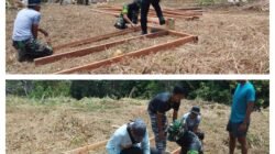 Kejar Target Pembangunan, Satgas TMMD ke-130 Kodim 1307/Poso Bersama Warga Kerjakan MCK hingga Malam Hari